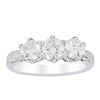18ct White Gold 1.59ct Diamond Trilogy Ring-Ring-Walker & Hall