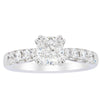 18ct White Gold 1.29ct Cushion Cut Diamond Phoenix Ring-Ring-Walker & Hall