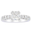 18ct White Gold 1.29ct Cushion Cut Diamond Phoenix Ring-Ring-Walker & Hall