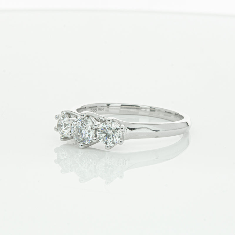 14ct White Gold .70ct Diamond Charis Ring-Ring-Walker & Hall