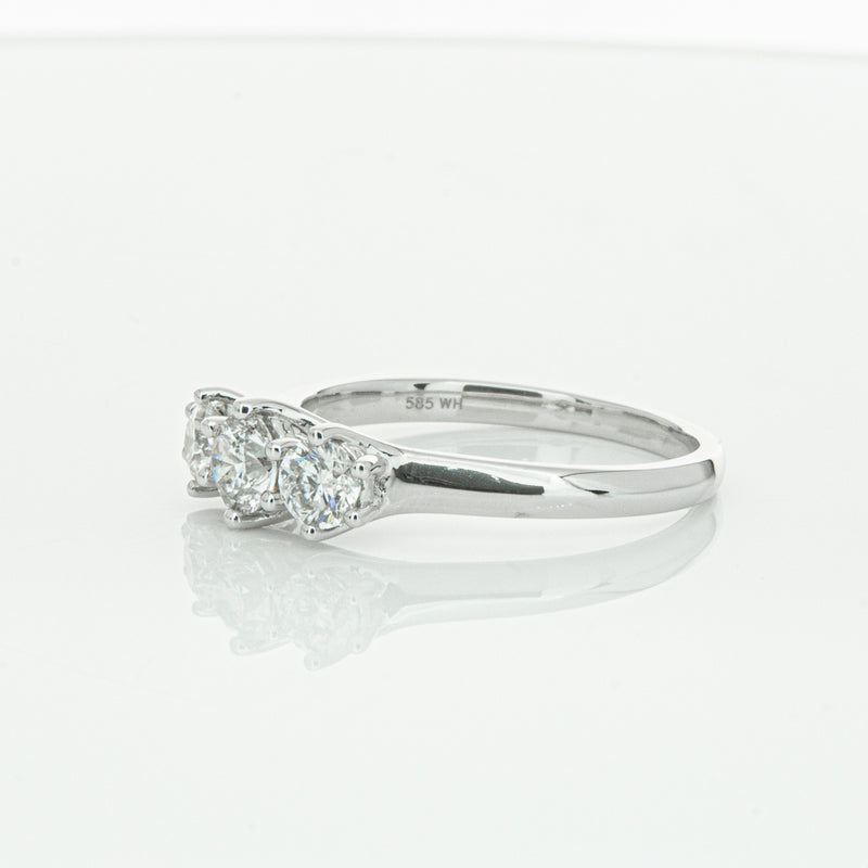 14ct White Gold .70ct Diamond Charis Ring-Ring-Walker & Hall