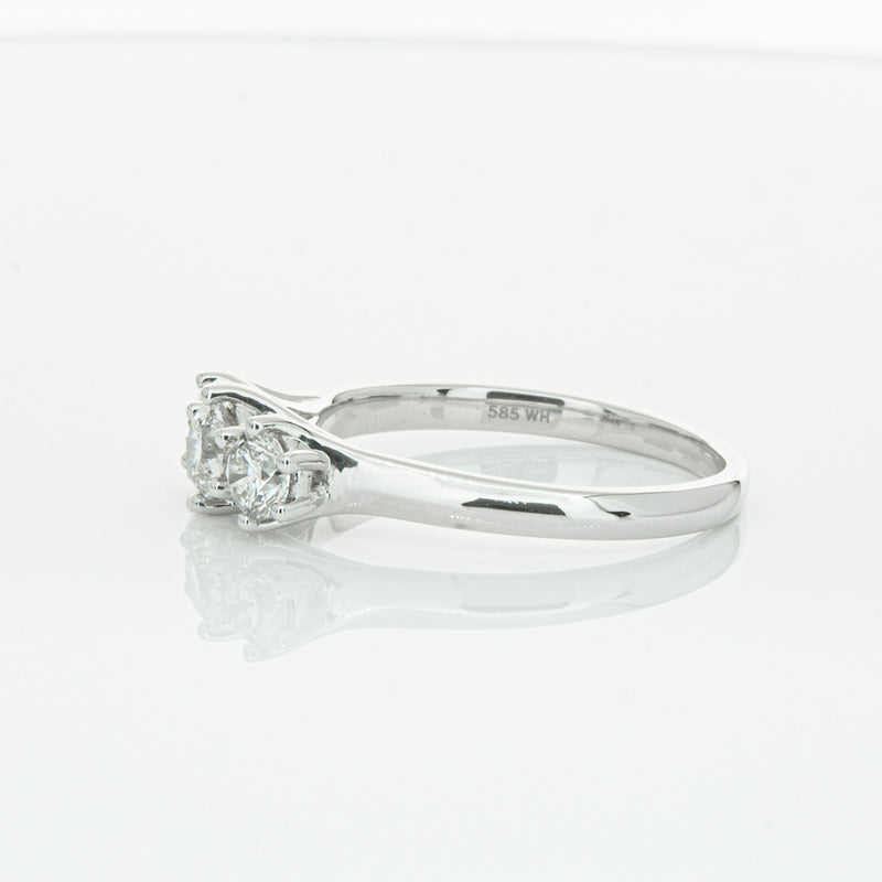 14ct White Gold .70ct Diamond Charis Ring-Ring-Walker & Hall