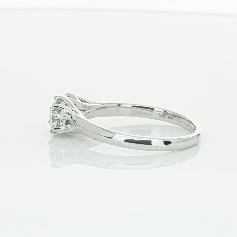 14ct White Gold .70ct Diamond Charis Ring-Ring-Walker & Hall