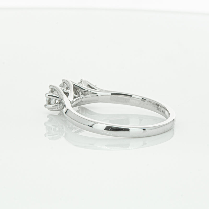 14ct White Gold .70ct Diamond Charis Ring-Ring-Walker & Hall