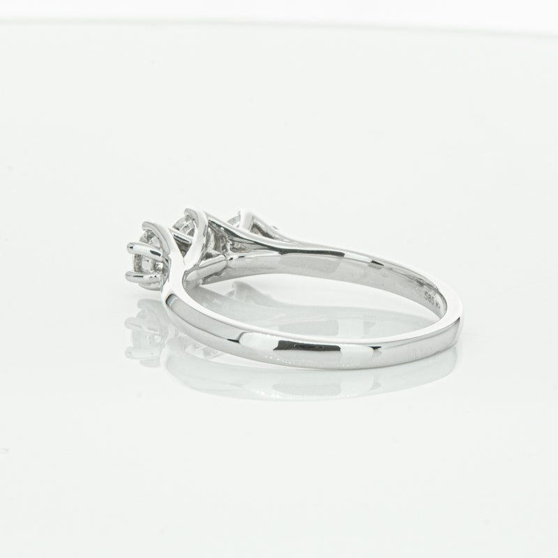 14ct White Gold .70ct Diamond Charis Ring-Ring-Walker & Hall