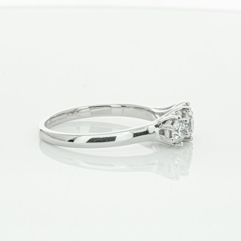 14ct White Gold .70ct Diamond Charis Ring-Ring-Walker & Hall