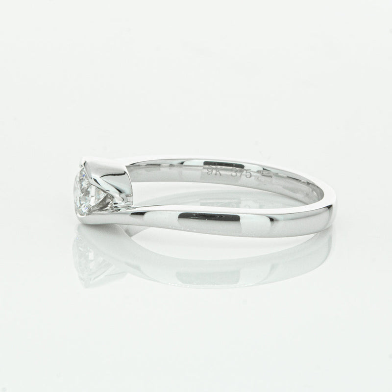 18ct White Gold .30ct Diamond Embrace Ring-Ring-Walker & Hall