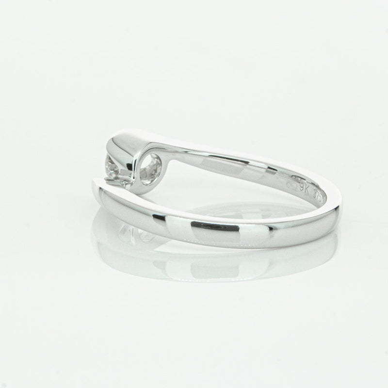 18ct White Gold .30ct Diamond Embrace Ring-Ring-Walker & Hall