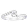18ct White Gold .30ct Diamond Embrace Ring-Ring-Walker & Hall