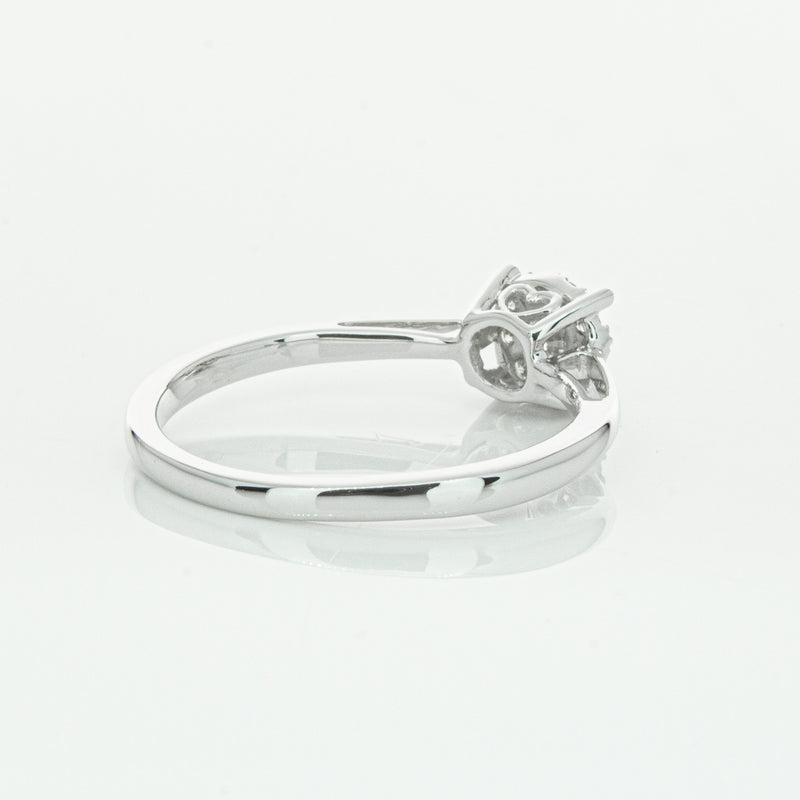 14ct White Gold Diamond Coronet Ring-Ring-Walker & Hall