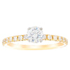 18ct Yellow Gold .52ct Diamond Comet Ring-Ring-Walker & Hall