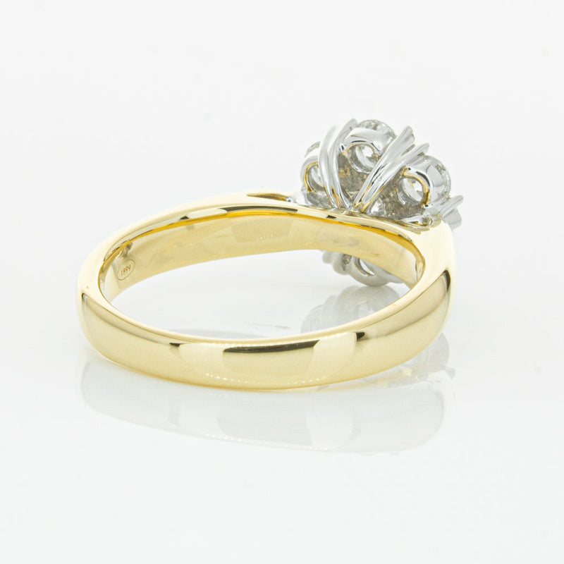 18ct Yellow Gold Diamond Lotus Ring-Ring-Walker & Hall