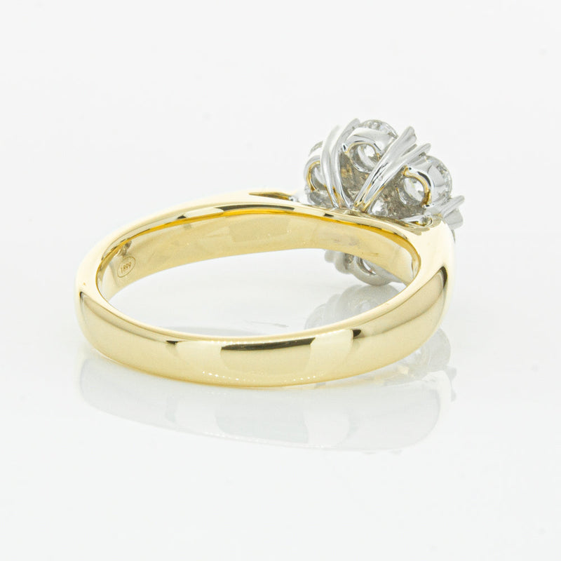 18ct Yellow Gold Diamond Lotus Ring-Ring-Walker & Hall