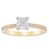 18ct Yellow Gold .70ct Cushion Cut Diamond Ring-Ring-Walker & Hall