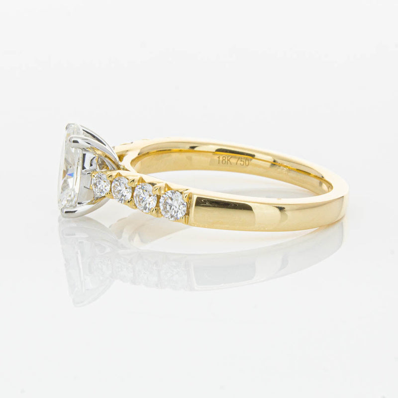 18ct Yellow Gold 1.01ct Oval Cut Diamond Phoenix Ring-Ring-Walker & Hall