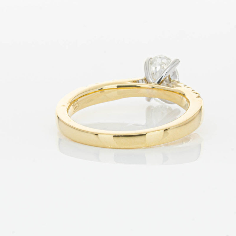 18ct Yellow Gold 1.01ct Oval Cut Diamond Phoenix Ring-Ring-Walker & Hall