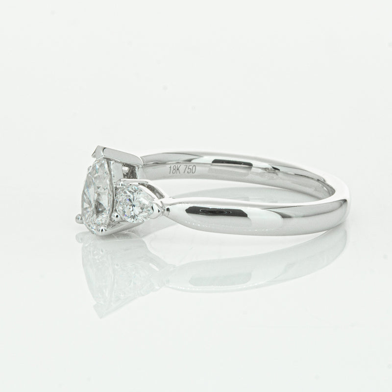 18ct White Gold .52ct Pear Cut Diamond Ayla Ring-Ring-Walker & Hall