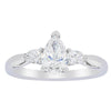18ct White Gold .52ct Pear Cut Diamond Ayla Ring-Ring-Walker & Hall