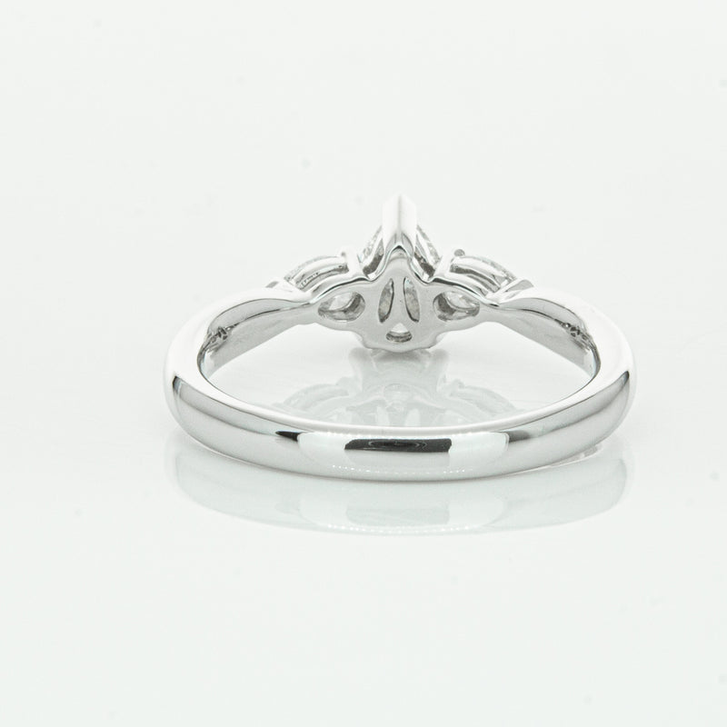 18ct White Gold .52ct Pear Cut Diamond Ayla Ring-Ring-Walker & Hall
