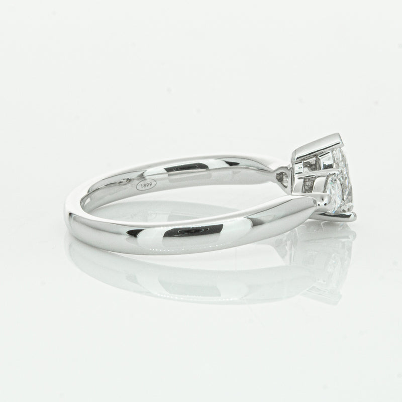 18ct White Gold .52ct Pear Cut Diamond Ayla Ring-Ring-Walker & Hall