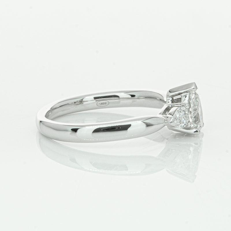 18ct White Gold .52ct Pear Cut Diamond Ayla Ring-Ring-Walker & Hall