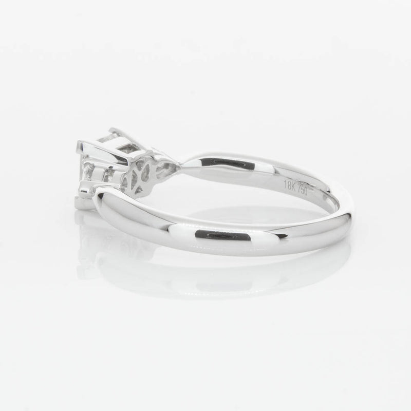 18ct White Gold 1.02ct Princess Cut Diamond Ayla Ring-Ring-Walker & Hall