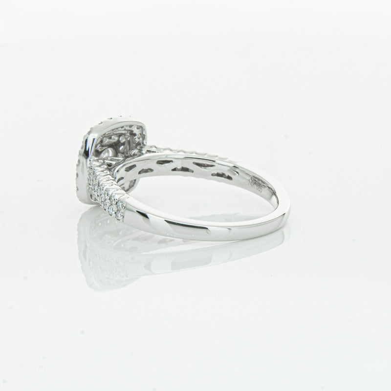 14ct White Gold Diamond Lumiere Ring-Ring-Walker & Hall