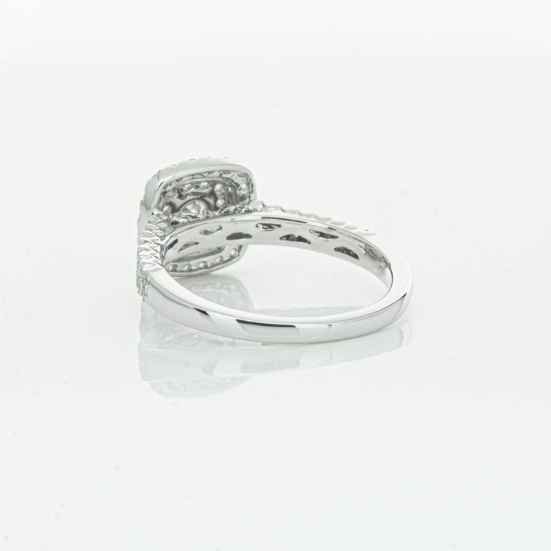14ct White Gold Diamond Lumiere Ring-Ring-Walker & Hall