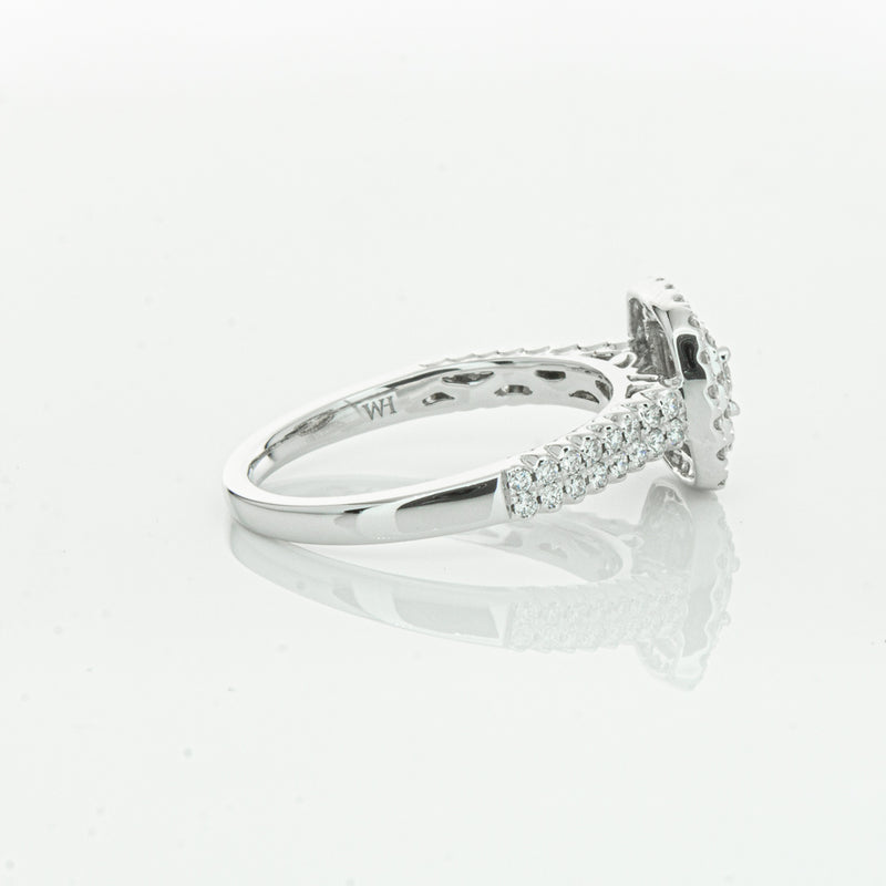 14ct White Gold Diamond Lumiere Ring-Ring-Walker & Hall