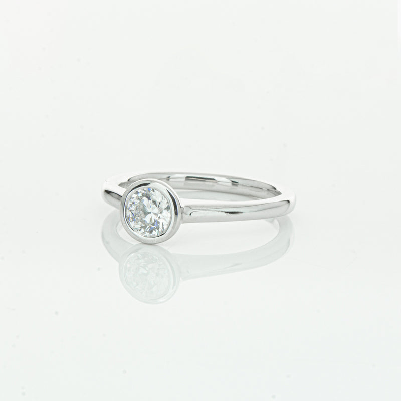 18ct White Gold .50ct Diamond Natalia Ring-Ring-Walker & Hall