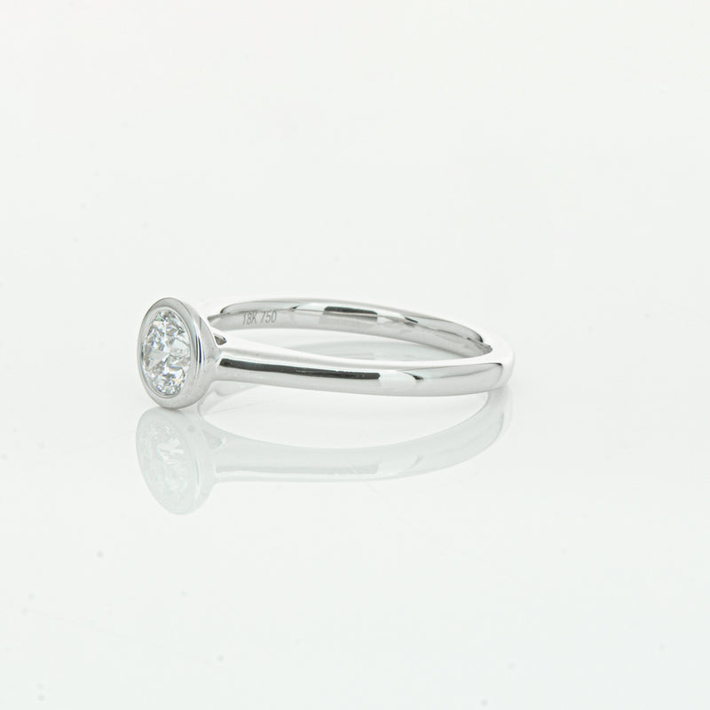 18ct White Gold .50ct Diamond Natalia Ring-Ring-Walker & Hall