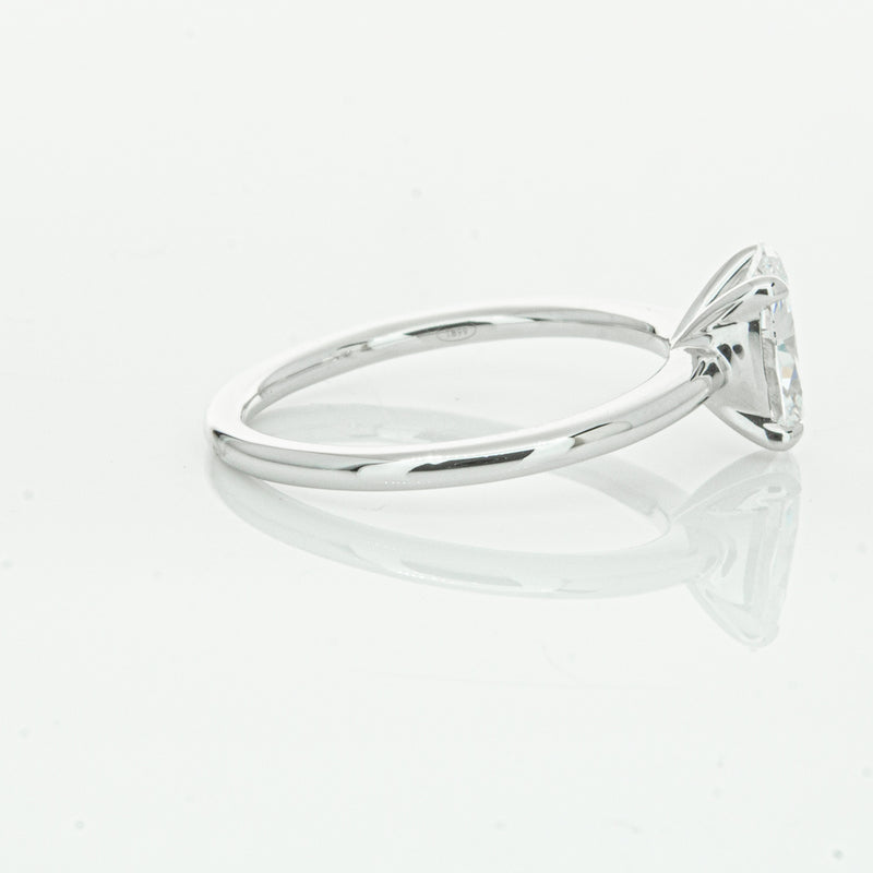18ct White Gold 1.01ct Oval Cut Diamond Melba Ring-Ring-Walker & Hall