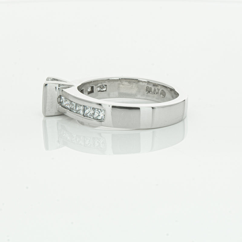 Deja Vu Platinum .58ct Princess Cut Diamond Ring-Ring-Walker & Hall