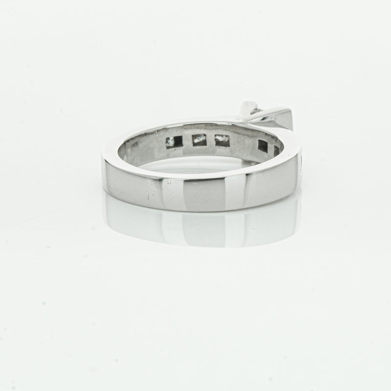 Deja Vu Platinum .58ct Princess Cut Diamond Ring-Ring-Walker & Hall