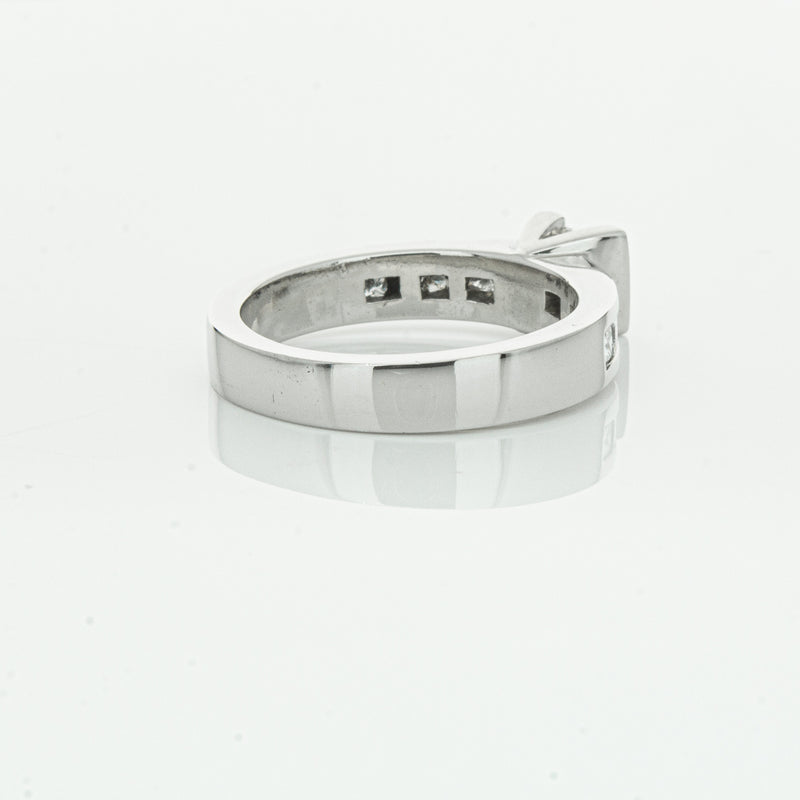 Deja Vu Platinum .58ct Princess Cut Diamond Ring-Ring-Walker & Hall