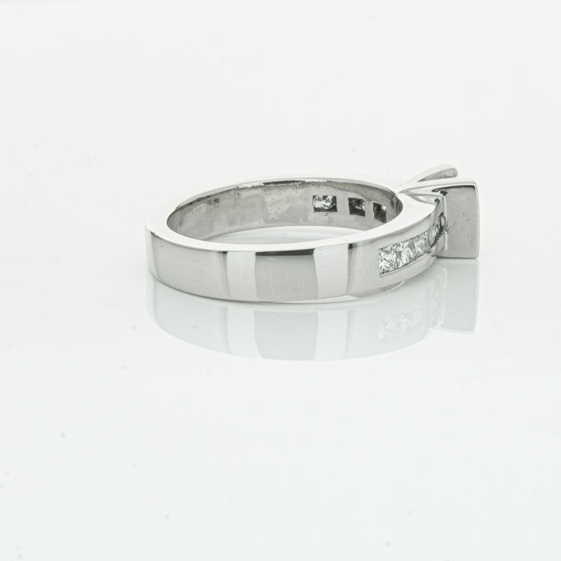 Deja Vu Platinum .58ct Princess Cut Diamond Ring-Ring-Walker & Hall