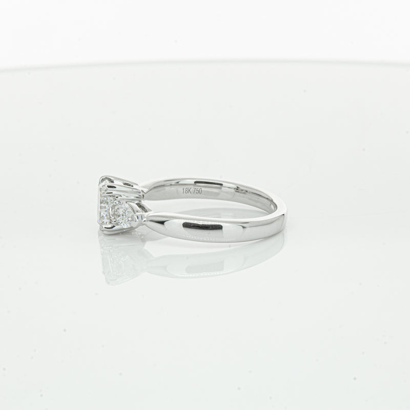 18ct White Gold 1.02ct Cushion Cut Diamond Ayla Ring-Ring-Walker & Hall