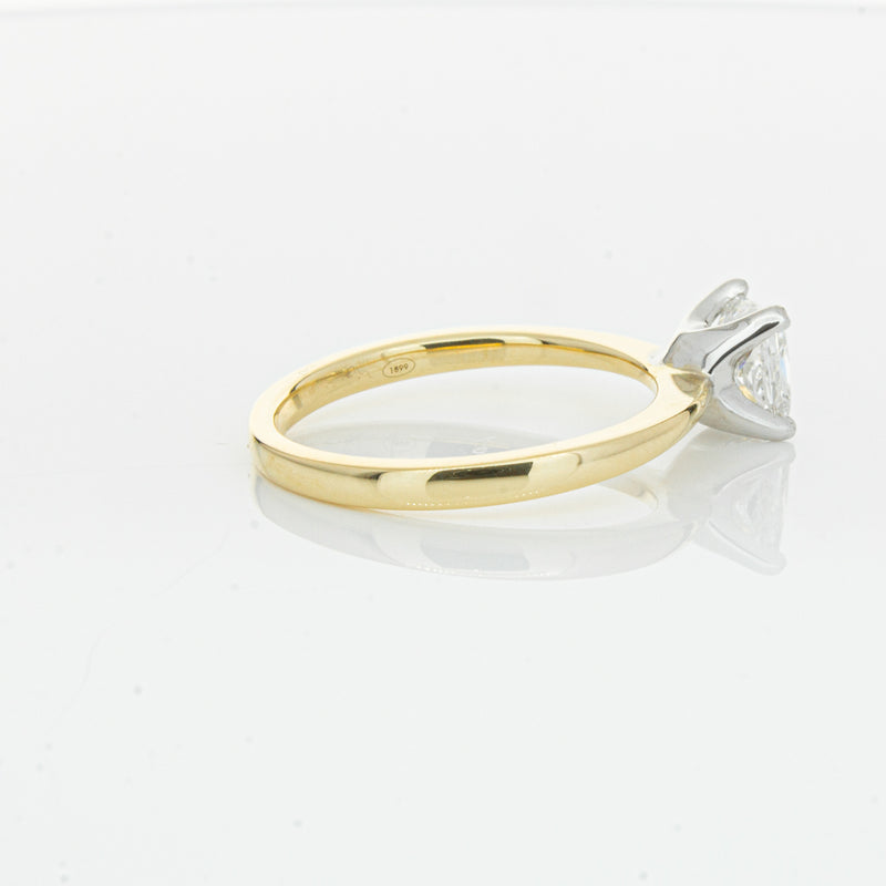 18ct Yellow Gold 1.00ct Princess Cut Diamond Royale Ring-Ring-Walker & Hall