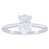 18ct White Gold 1.01ct Oval Cut Diamond Melba Ring-Ring-Walker & Hall