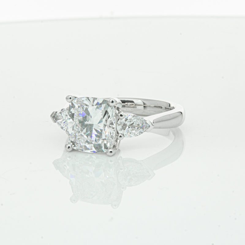 18ct White Gold Cushion Cut Diamond Ayla Ring-Ring-Walker & Hall