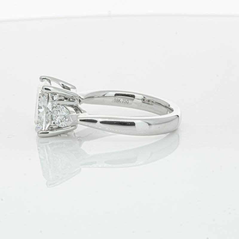 18ct White Gold Cushion Cut Diamond Ayla Ring-Ring-Walker & Hall
