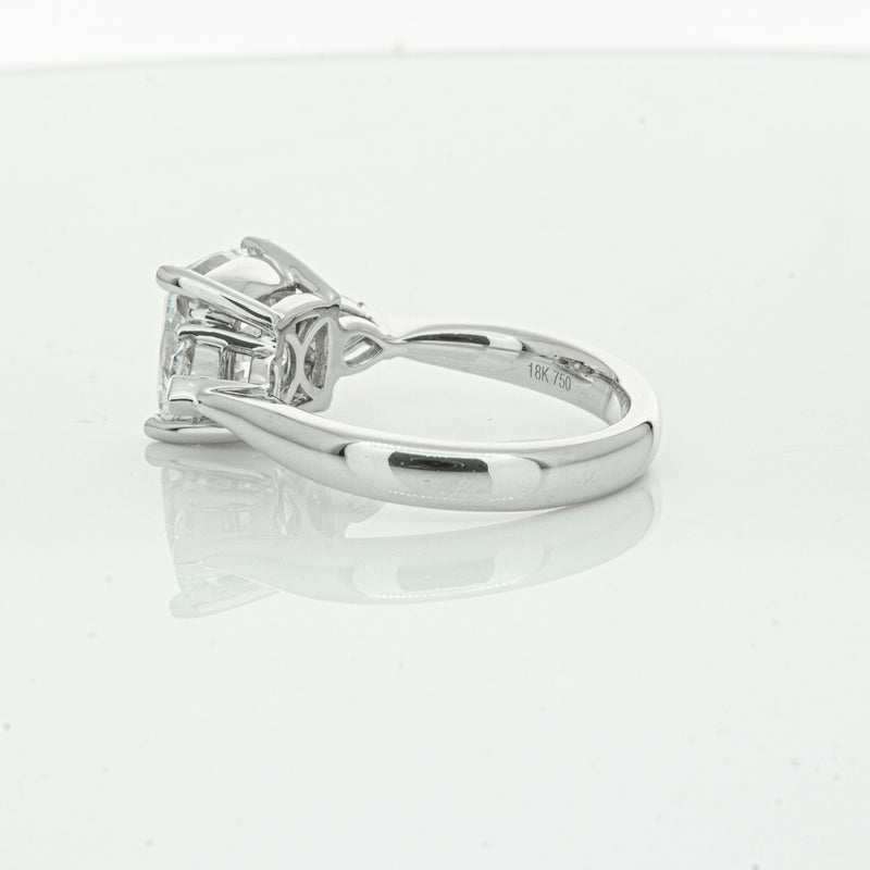 18ct White Gold Cushion Cut Diamond Ayla Ring-Ring-Walker & Hall