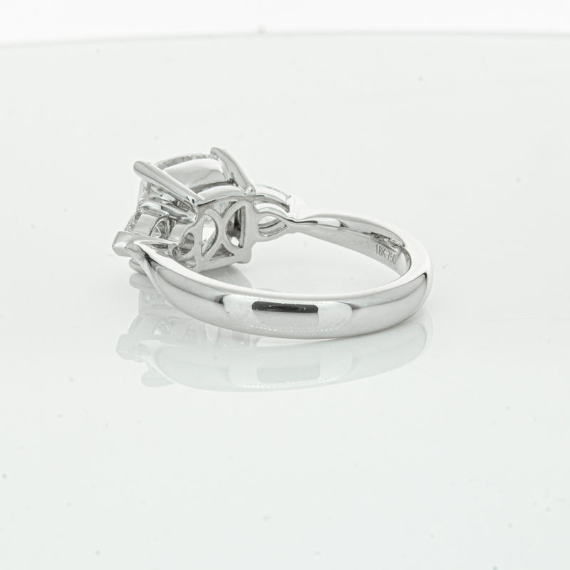18ct White Gold Cushion Cut Diamond Ayla Ring-Ring-Walker & Hall