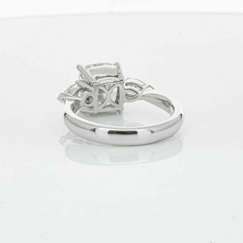 18ct White Gold Cushion Cut Diamond Ayla Ring-Ring-Walker & Hall