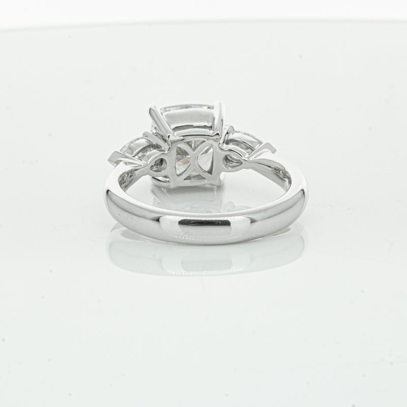 18ct White Gold Cushion Cut Diamond Ayla Ring-Ring-Walker & Hall