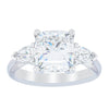 18ct White Gold Cushion Cut Diamond Ayla Ring-Ring-Walker & Hall