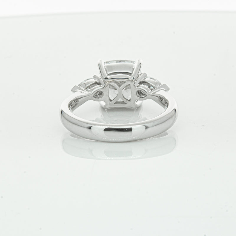 18ct White Gold Cushion Cut Diamond Ayla Ring-Ring-Walker & Hall