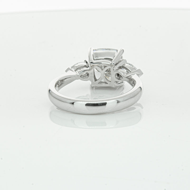 18ct White Gold Cushion Cut Diamond Ayla Ring-Ring-Walker & Hall
