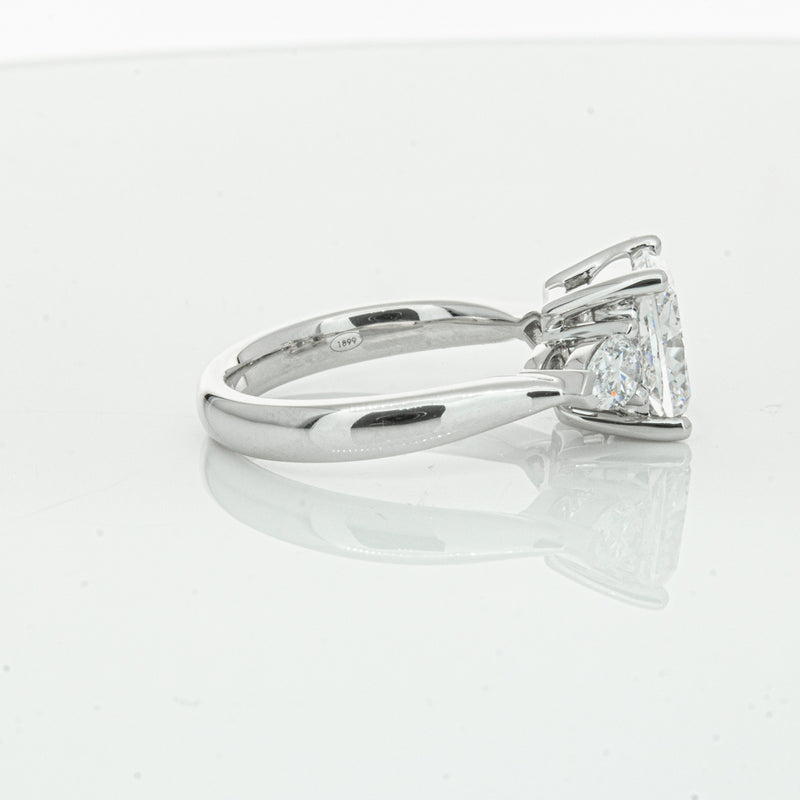 18ct White Gold Cushion Cut Diamond Ayla Ring-Ring-Walker & Hall