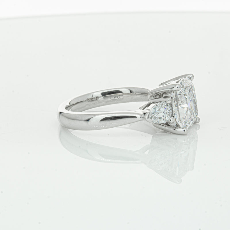 18ct White Gold Cushion Cut Diamond Ayla Ring-Ring-Walker & Hall